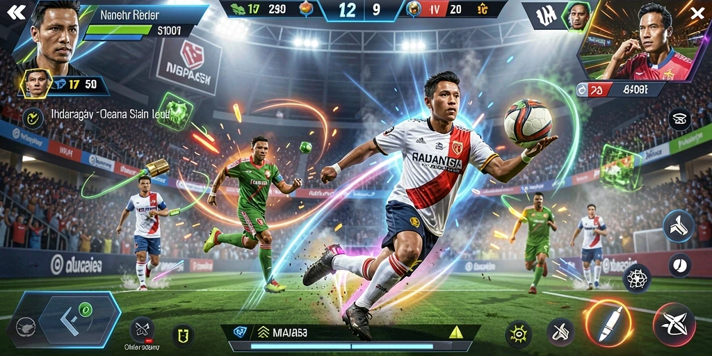 Screenshot menampilkan karakter utama beraksi di lokasi menakjubkan.