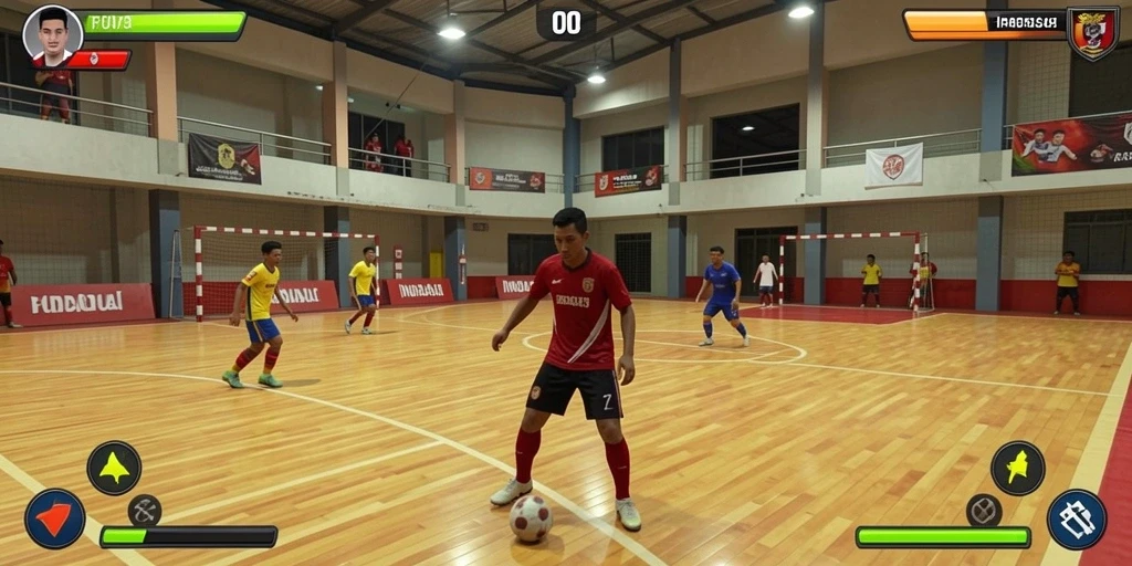 Screenshot menampilkan karakter utama dalam aksi menegangkan.