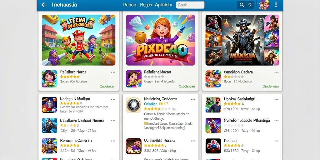 Screenshot menampilkan antarmuka permainan yang menarik.