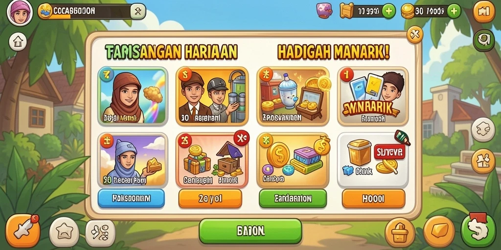 Tampilan antarmuka yang modern dan menarik.