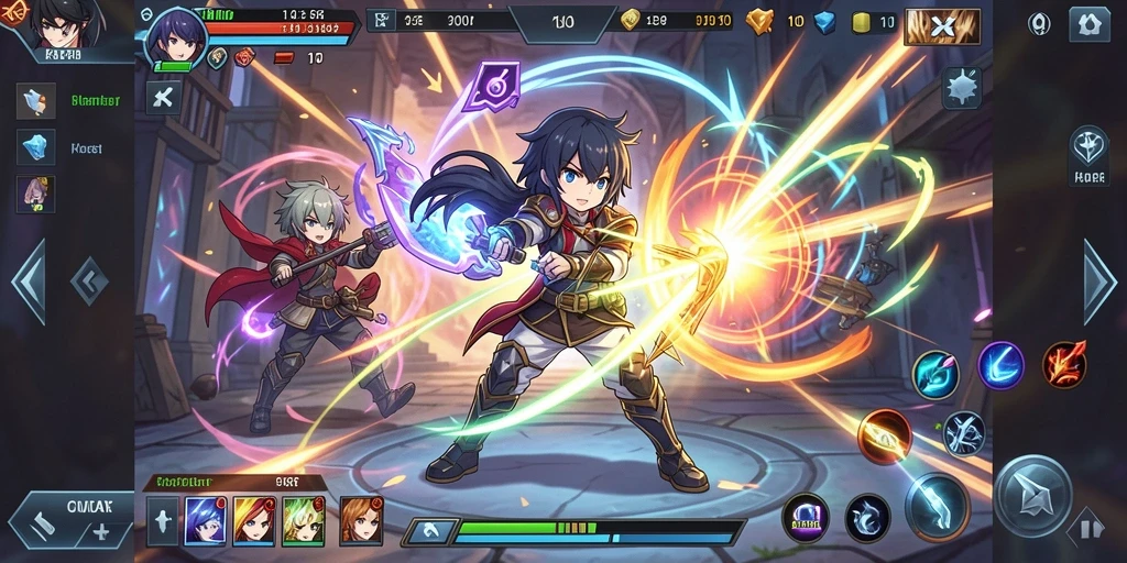 Screenshot menunjukkan grafis menarik dari game.