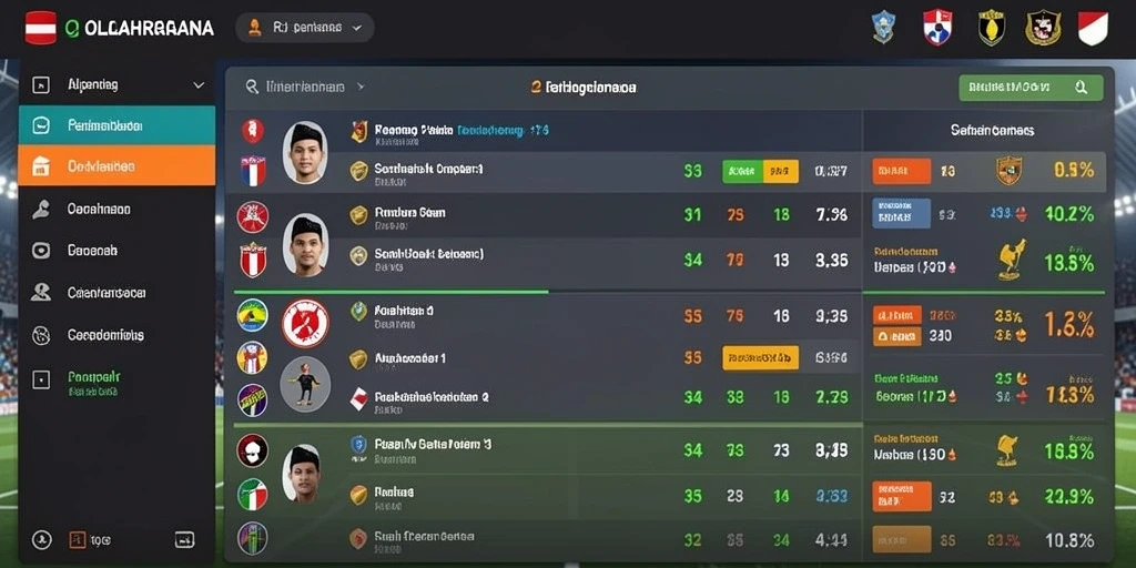 Tampilan utama permainan dengan berbagai pilihan slot.