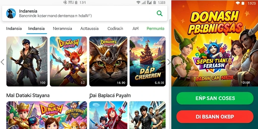 Tampilan grafis menakjubkan dalam permainan LEDAKGG.