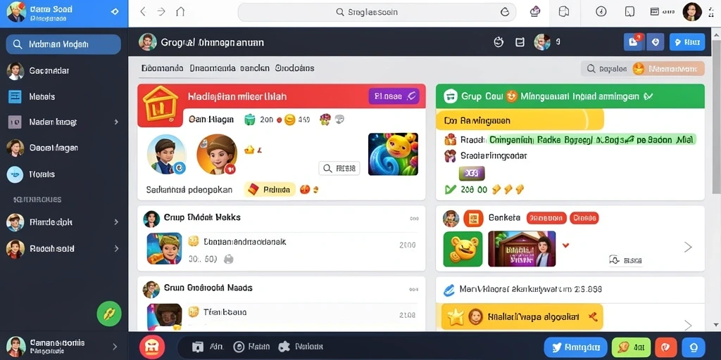 Tampilan karakter yang menarik dan penuh warna.